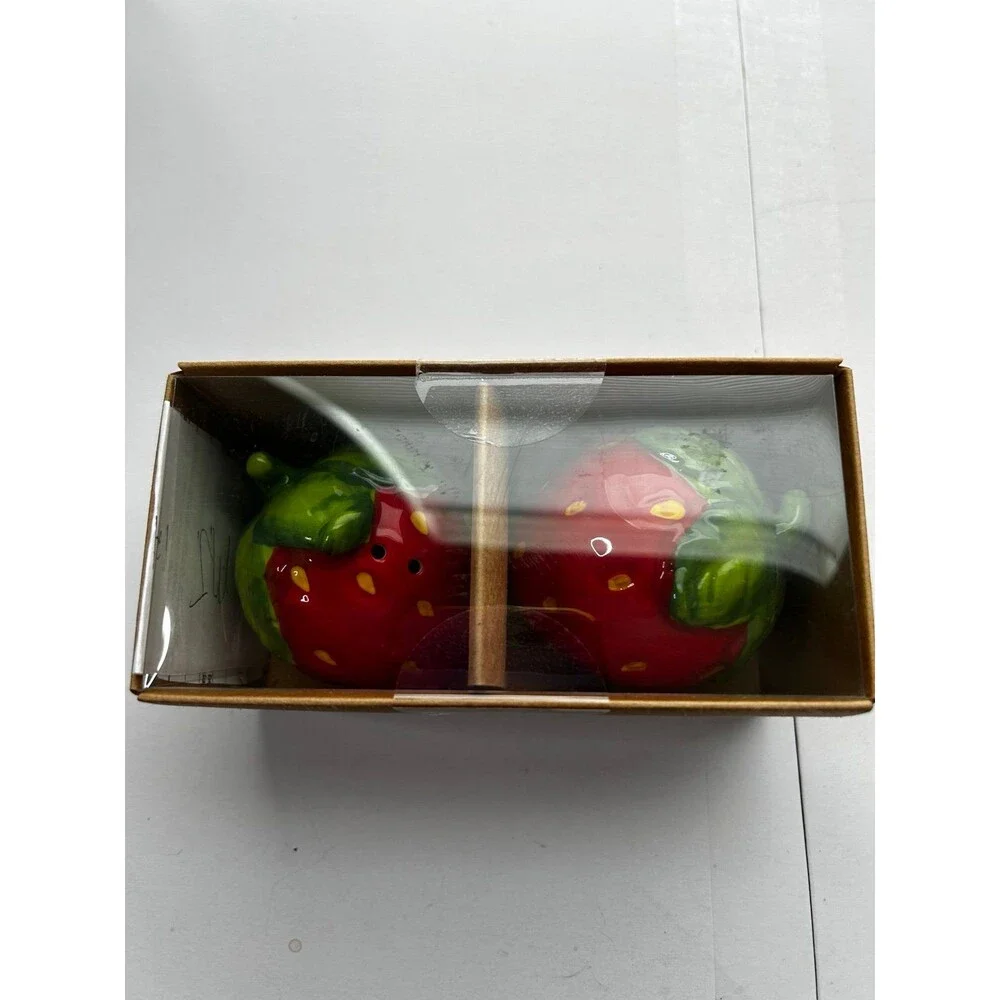 World Market Strawberry Salt and Pepper Shakers